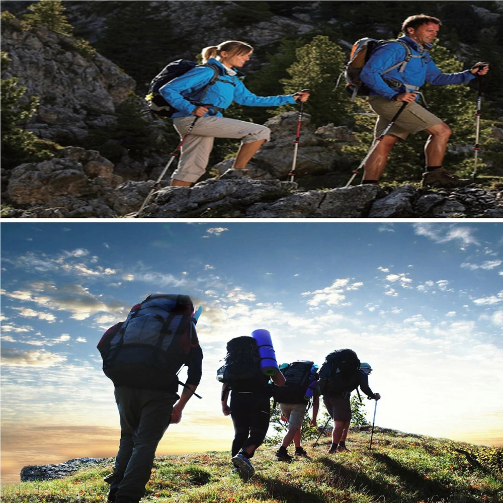 Палки для скандинавской ходьбы 2 шт./лот телескопическая дубинка треккинговые