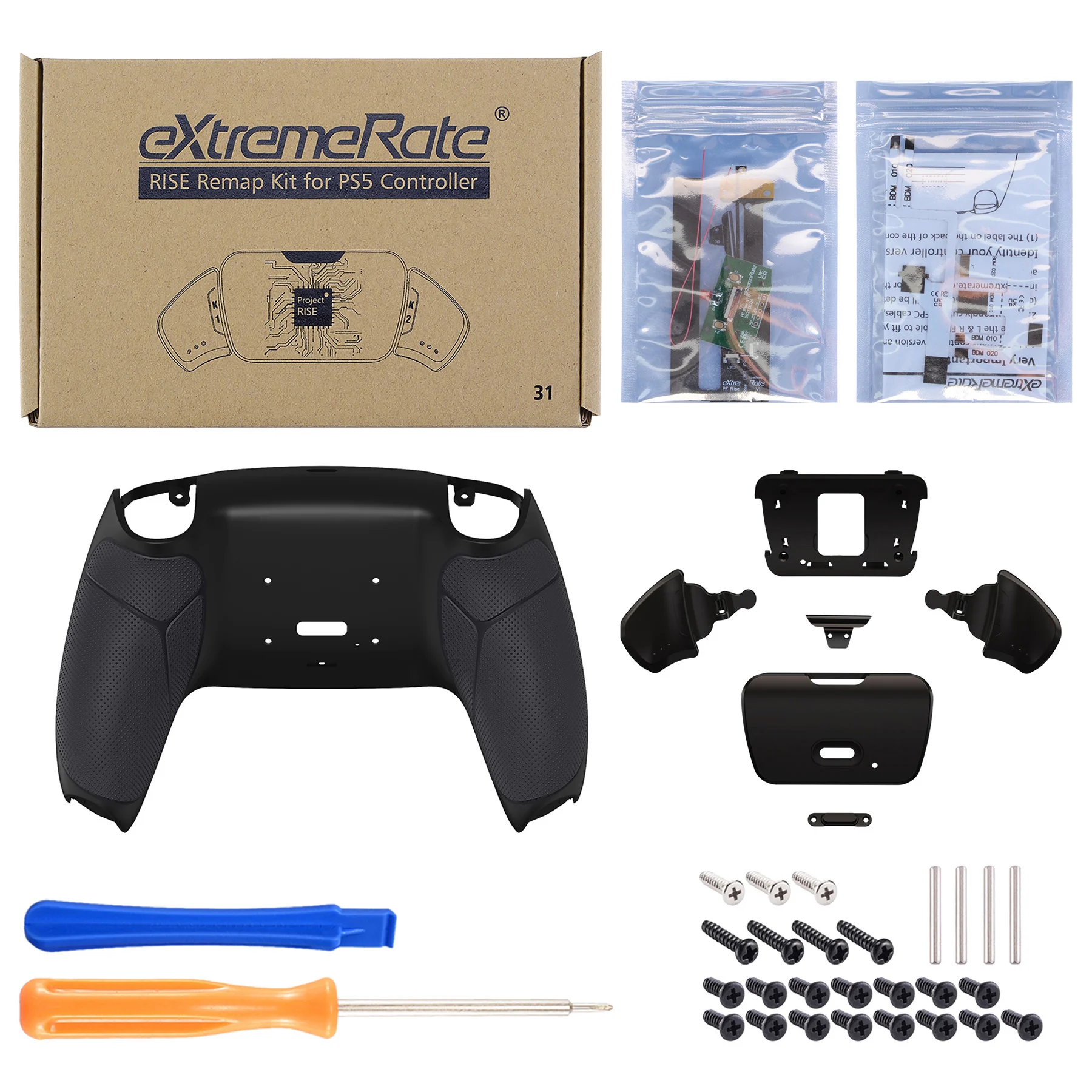 Kit para Ps5 Extremate Rubberized Grip Rise Programável 2.0 Remap Controlador Bdm 010 & 020 - Image 2