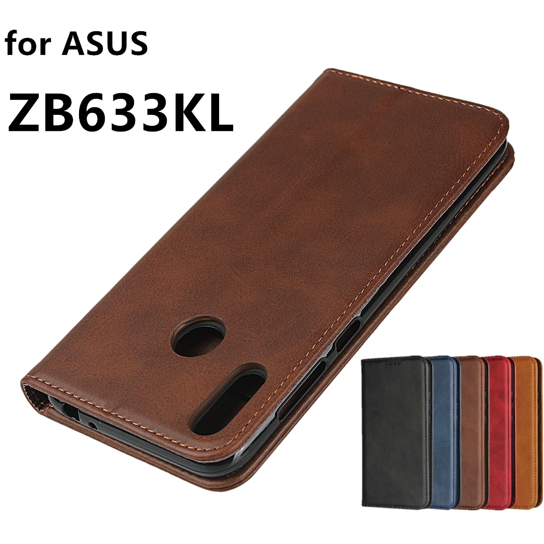 

Чехол-книжка для Asus Zenfone Max (M2) ZB633KL, кожаный