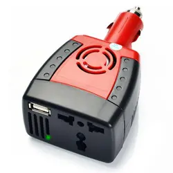 Inversor de 150W para coche, convertidor de corriente de 12V a 220V, 110V, encendedor de cigarrillos, adaptador inversor de fuente de alimentación para equipos eléctricos