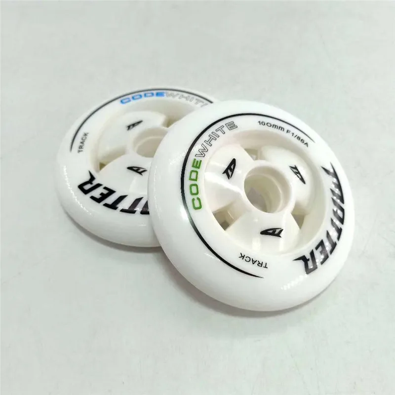 8 pieces MATTER CODE WHITE F1 110mm inline speed skates wheel for powerslide PS long lasting distance race roll tyre,roller skating wheels
