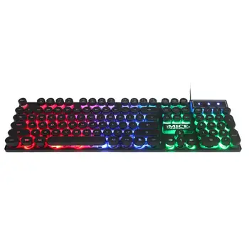 

IMICE AK-800 Sentiment 104 Keys RGB Backlit Mechanical Keyboard USB Wired Keyboard Game Silicone Keyboards for Laptop PC Desktop