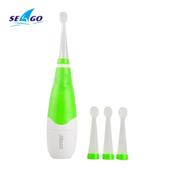 

Professional seago child baby sonic electric toothbrush intelligent sg-902 vibration with LED light and smart reminder free ship