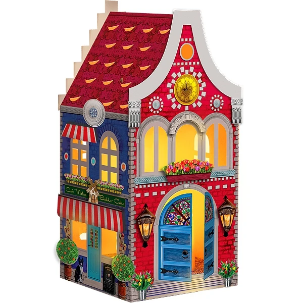 Набор для изготовления фонарика-домика Клевер &quotСтрана тюльпанов&quot 8x8x17 см арт.