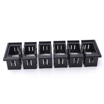 

Auto Rocker Switch Parts Patrol Housing Black Accessories 6 Gang Plastic