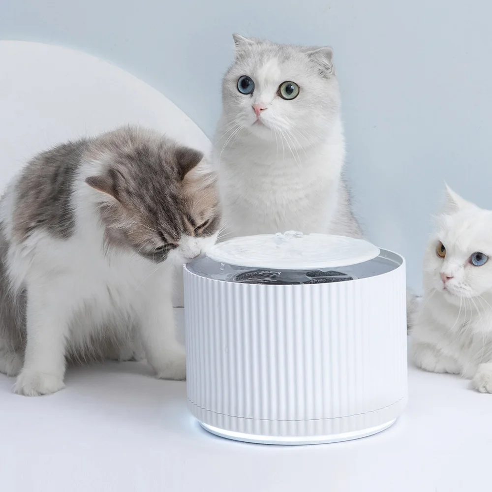 Xiaomi Mijia кошка диспенсер для воды для домашних животных питьевой фонтан водный очиститель умный 5 Слои фильтр 360 градусов Открытый питьевой лоток