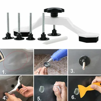 

8pcs/Set Car Dent Damage Removal Tool Screw Rod Tapping Stick Scraper Puller Kit