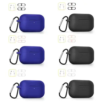 

Metal Film Sticker Protective Case Anti-lost Rope with Carabiner for Airpods Pro