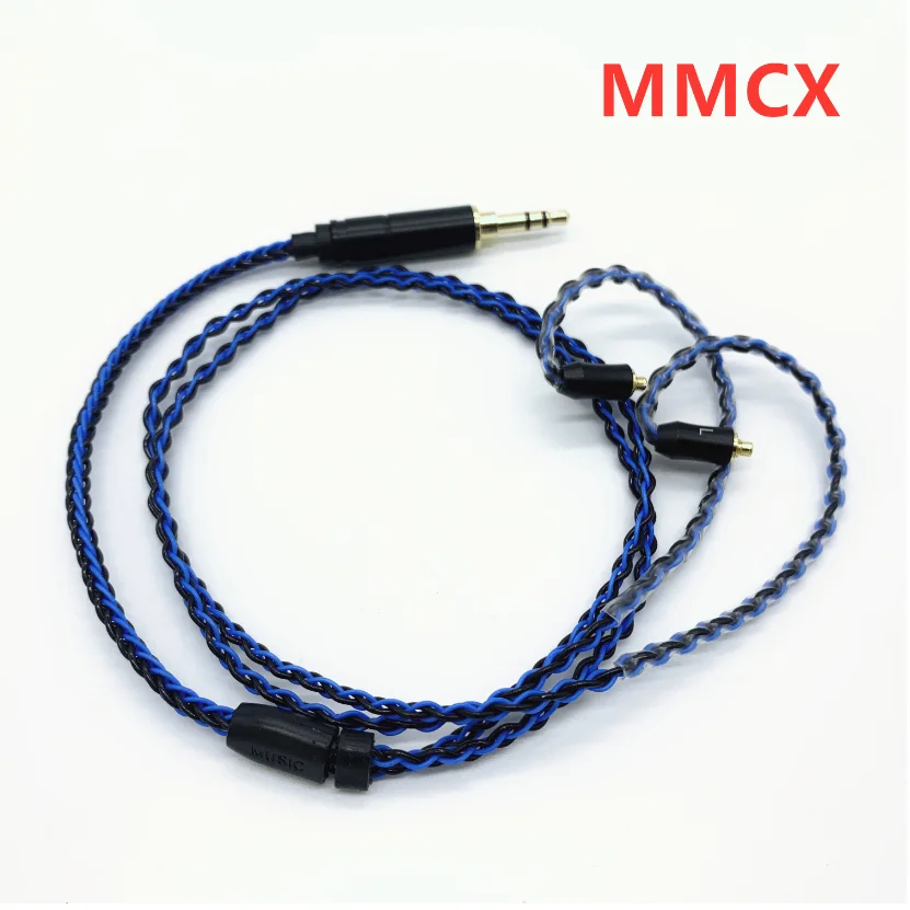 8-жильный короткий кабель 50 см MMCX IE80 0 78 мм QDC A2DC IM50 совместимый с Bluetooth