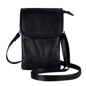 

Women Mini Messenger Bag Retro Genuine Leather Shoulder Mobile Phone Pouch