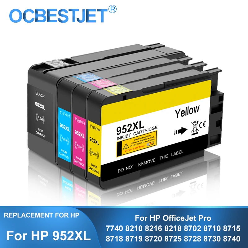 Cartucho de tinta de repuesto para impresora HP 952XL, recambio de tinta  para HP Officejet Pro 952, 7740, 8210, 8702, 8710, 8720, 8725, 8730, 8740|  | - AliExpress