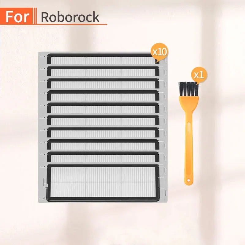 

10PCS robot vacuum cleaner HEPA filter accessories for xiaomi mijia mi 1S 2S roborock s50 s6 s55 S51 vacuum cleaner HEPA parts