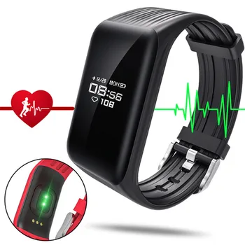 

TOP Smart Bracelet Band Bluetooth LED Heart Rate Fitness Tracker Smart Wristband IP67 Waterproof for Android IOS Digital Watches