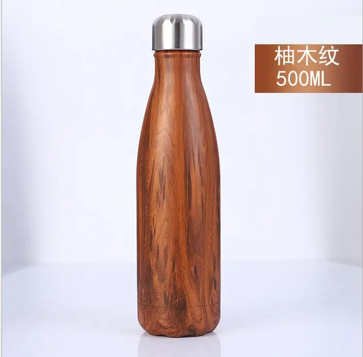 FSILE 500/1000ml Double-Wall Insulated Vacuum Flask Stainless Steel Water Bottle Cola Water Beer Thermos for Sport Bottle /6 - Цвет: 9