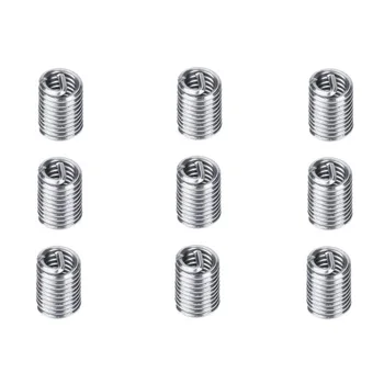 

60Pcs Thread Repair Kit,304 Stainless Steel Helical Wire Threaded Insert Assortment Kit,Wire Thread Inserts