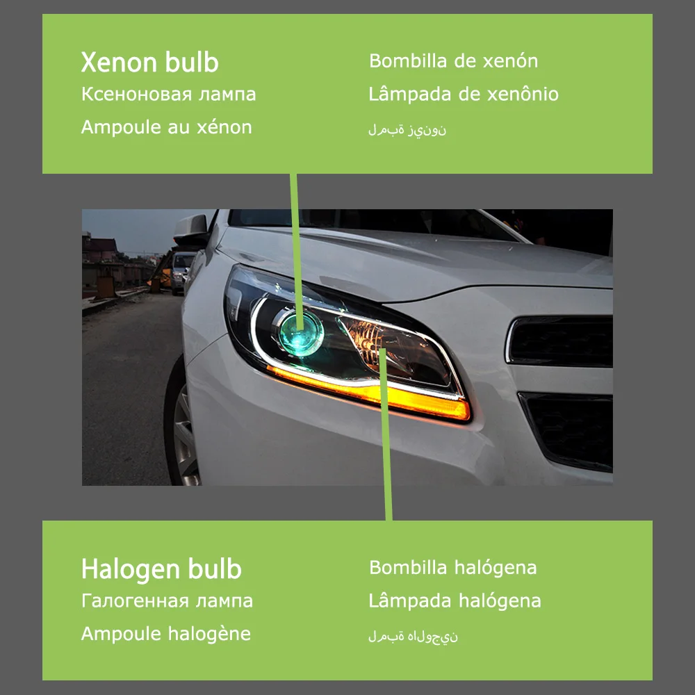 ヘッドライト 適用: シボレー/CHEVROLET マリブ 2012-2014 LED ヘッドランプ デイタイムランニングライト DRL 4300K〜8000K 35W・55W AL-HH-0115 AL