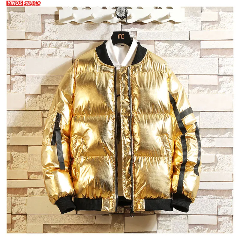 

Dropshipping Mens Reflective Warming Casual Jacket Male Thick Solid Outwear Bread Parkas 2020 Winter Padded Cotton Coats