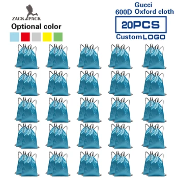 

50pcs Zackpack Drawstring Bags Custom Logo Promotional Custom Printed Logo Sports thickening Personalized 600D Oxford wholesale