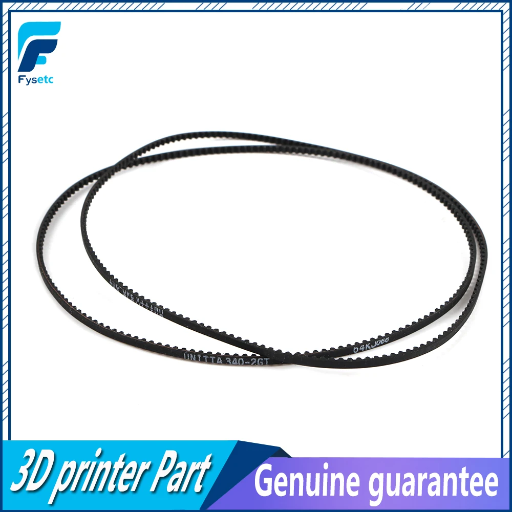 

Japan UNITTA H4509L 340-2GT-2 3D Printer 2GT Belt Closed Loop Fiberglass Rubber GT2 Timing Belt Length 340mm