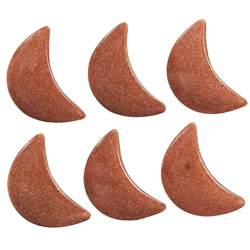 

TUMBEELLUWA 1 Set/5Pc Moon Shape Healing Crystal Pocket Palm Stones,Polished Reiki Stone for DIY Chakra Balancing Decor Jewelry