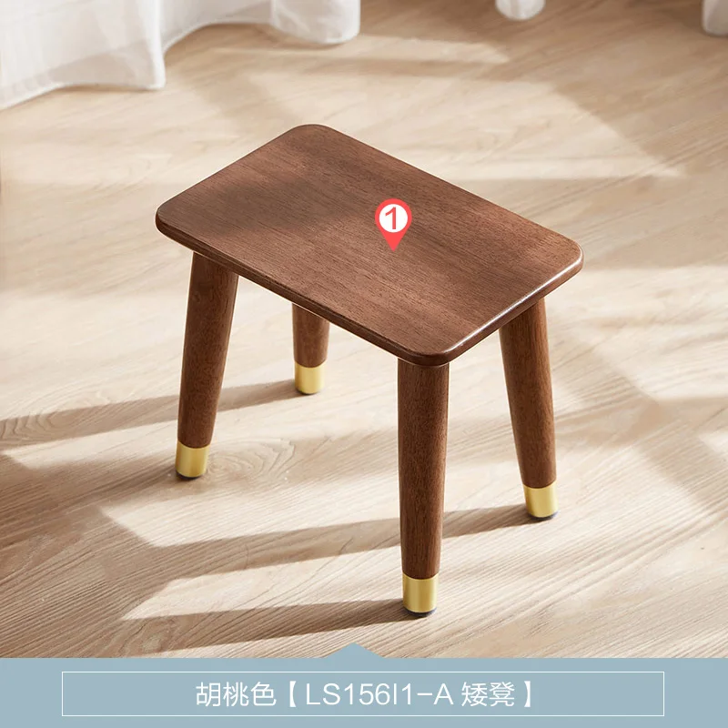Деревянная промышленность, Скандинавская скамейка из твердой древесины, домашняя скамейка для гостиной, маленькая скамейка с сеткой, красная скамейка для обуви, низкий скамейка, стул