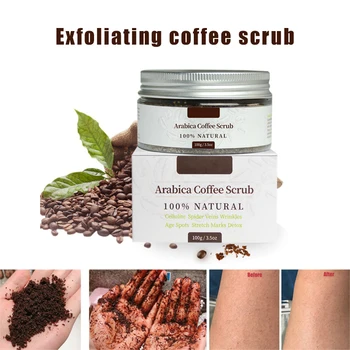 

High Quality 100g Coffee Scrub Body Scrub Cream Facial Dead For Exfoliating Whitening Moisturizing Firming Skin