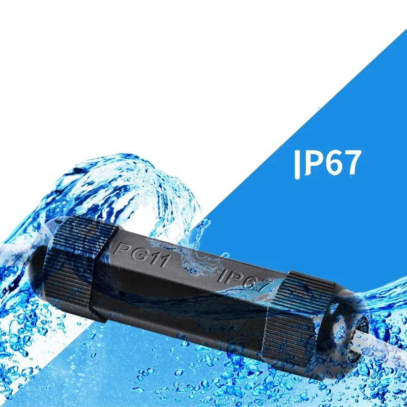 Водонепроницаемый кабель коннектор 3 контактный светодиодный светильник ip67 для