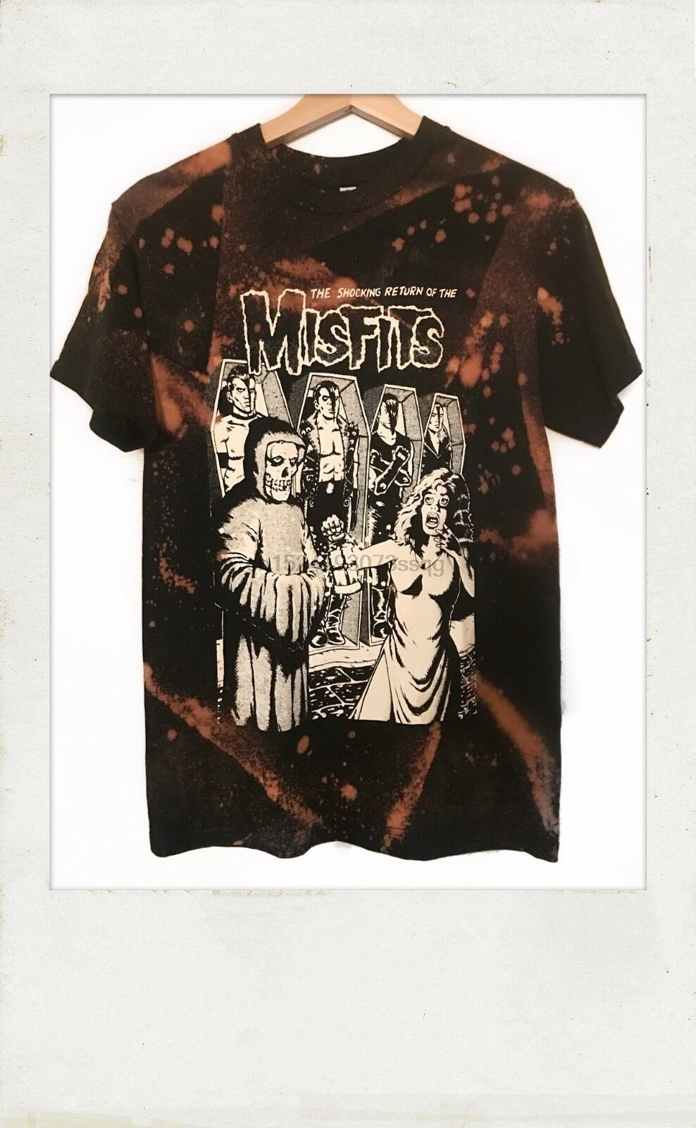 Возвращение Misfits кислой очисткой с футболка | Мужская одежда