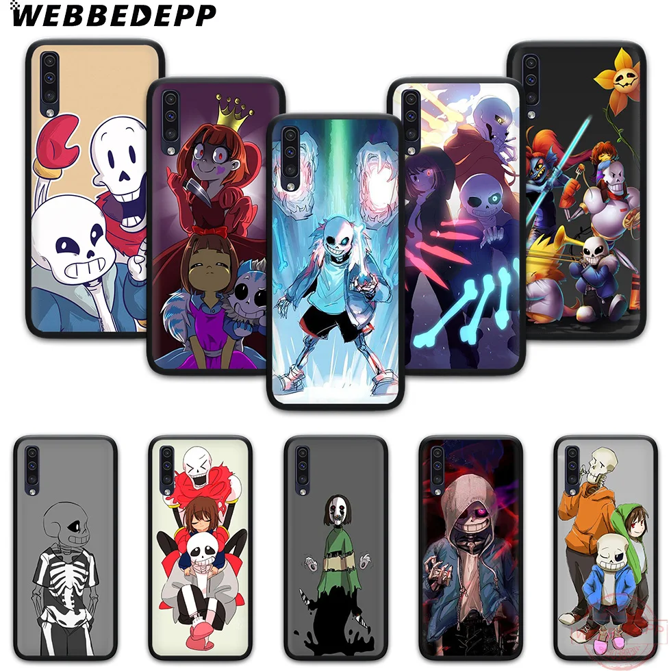 WEBBEDEPP Undertale папируса мягкий чехол для телефона с изображением цветов Samsung A10S A6 7 8 9