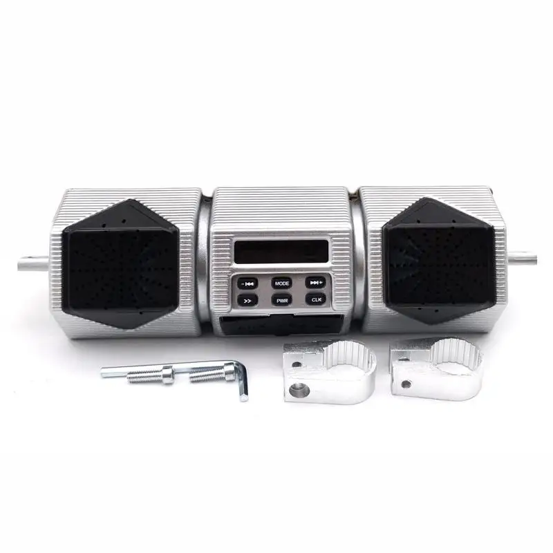 

Motorcycle Bluetooth Speaker With Radio Function Motorcycle Accessories Motorcycle Scooter Handlebar Subwoofer Bluetooth