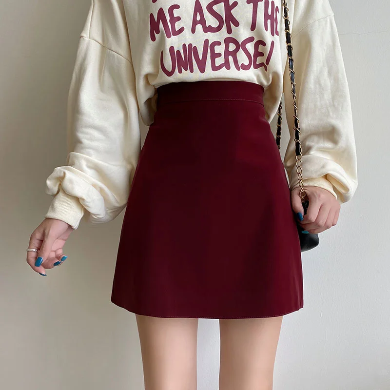 Супер популярная темпераментная трапециевидная юбка женская маленькая