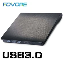 Внешний USB 3,0 высокоскоростной DL DVD RW ГОРЕЛКА CD писатель тонкий портативный оптический привод для iMac Asus lenovo acer Dell ноутбук ПК hp