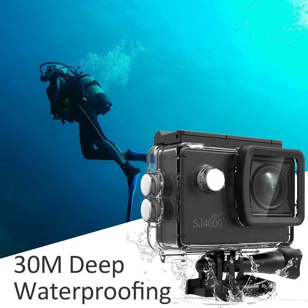 Оригинальная Экшн камера SJCAM серии SJ4000 1080P HD 2 0 &quotSJ4000/SJ4000 WIFI Водонепроницаемая