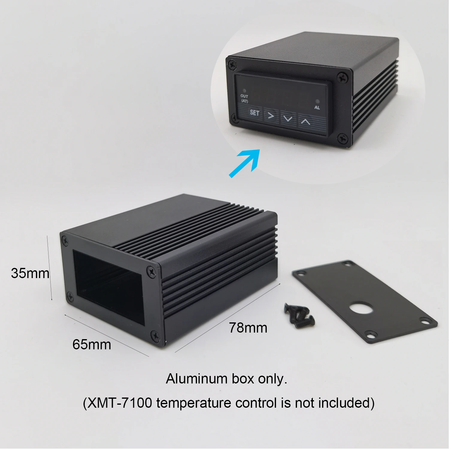 Intelligent PID Temperature Controller Thermostat, Digital Display, Industrial Use, 1300°C Capacity, 48x24mm