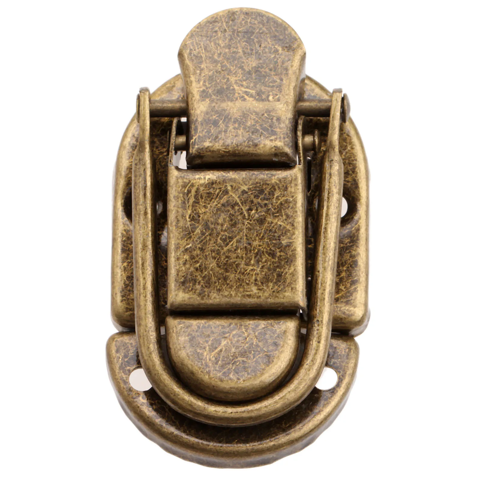 DRELD 1Pc 60x34mm Antique Brass Drawer Latches Iron Latch Decorative Jewelry Gift Wine Wooden Box Suitcase Case Hasp Latch Hook