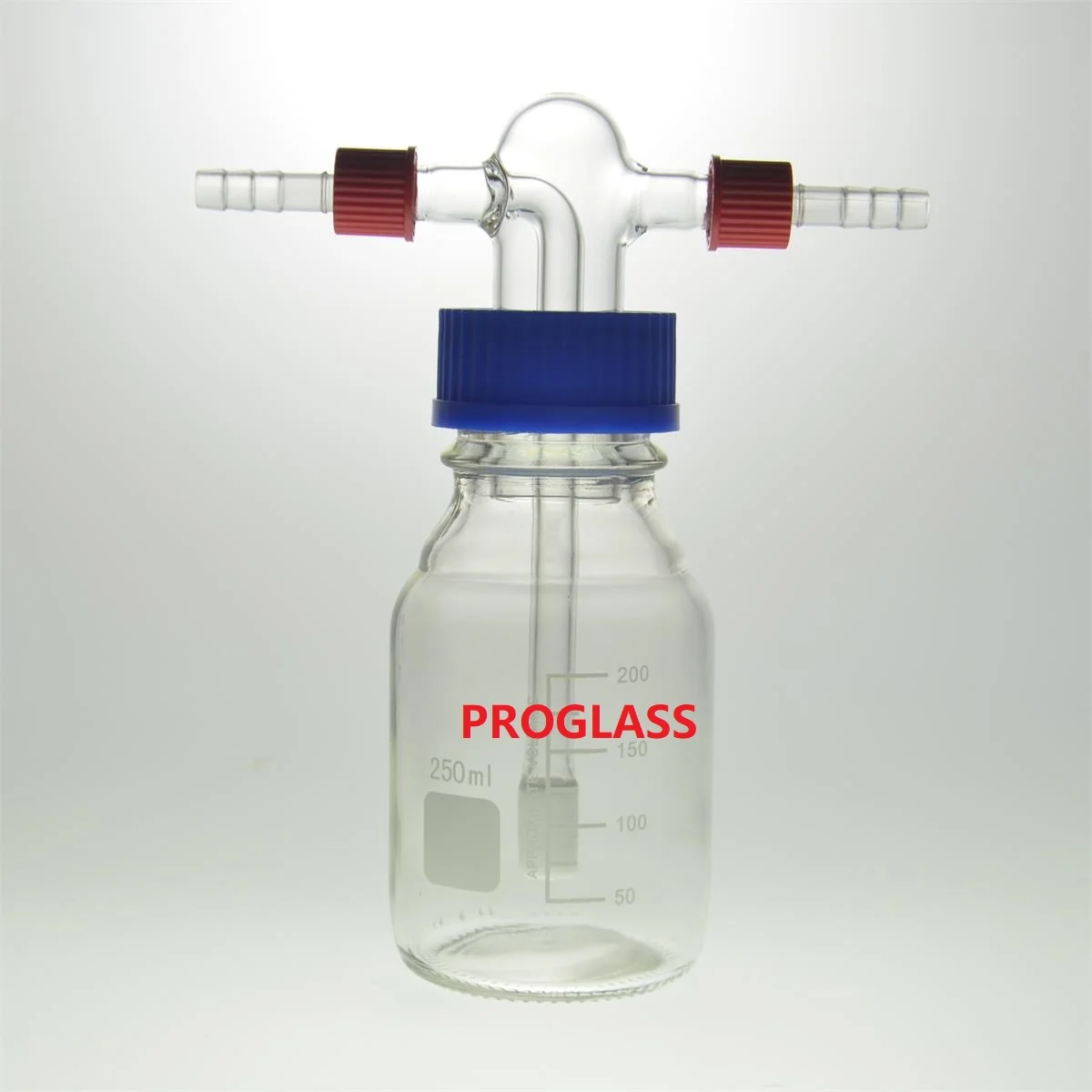 Laboratory New Washing Bottles with Removable Hose Connectors,End with the Fritted Disc G2