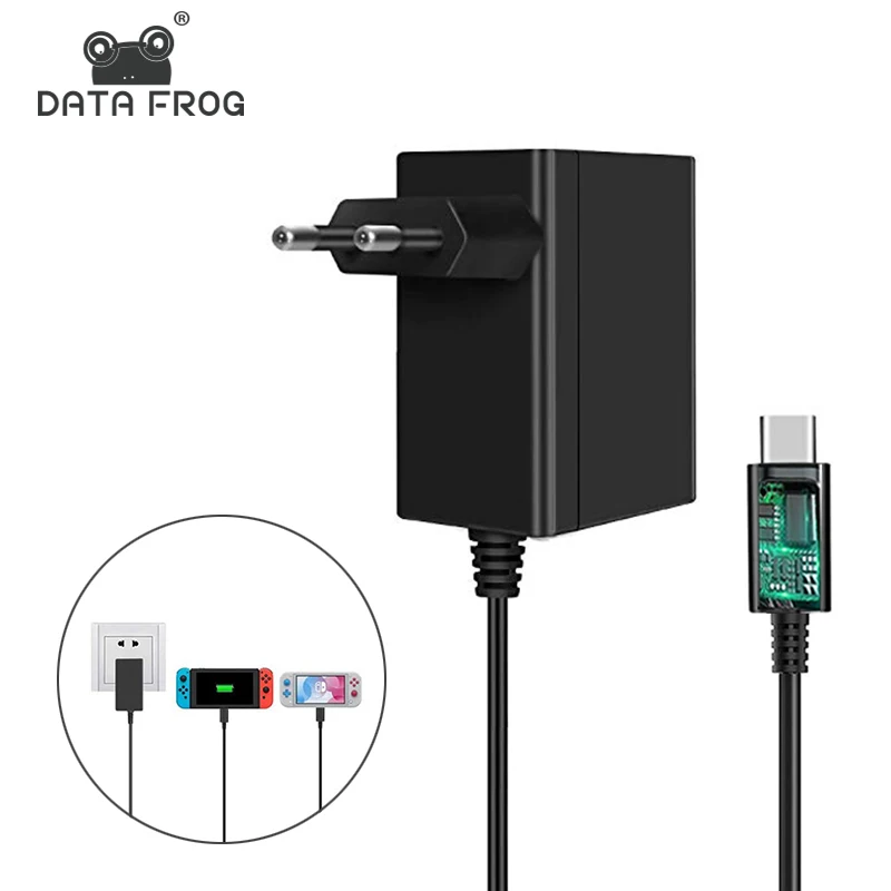 

Data Frog Charging Adapter Charger for Nintendo Switch Power Supply for Nintendo Switch Lite/Switch Pro Controller/Mobile Phone