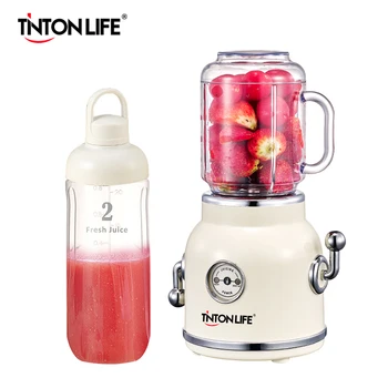 

TINTONLIFE 220V Juicer Electric Multifunction Juice Blender Fruit Vegetables Food Maker With 550ml/600ml Portable Juice Cup