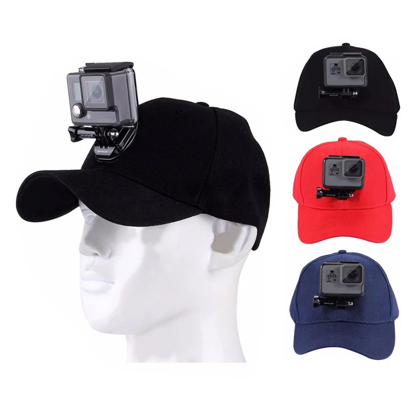 

Adjustable Canvas Sun Hat Cap with J Hook Mount for GoPro Hero 9 8 7 6 5 Yi 4K Sjcam Sj4000 Eken H9 Go Pro Camera Accessories