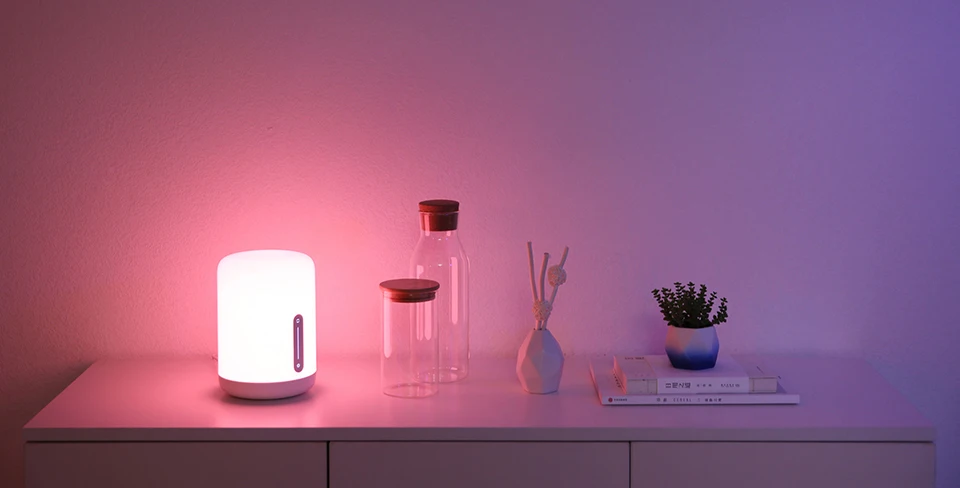Original Xiaomi Mijia Bedside Lamp 2 Bluetooth WiFi Touch Panel APP Control RGB Table Lamp Works with Apple HomeKit Siri (2)