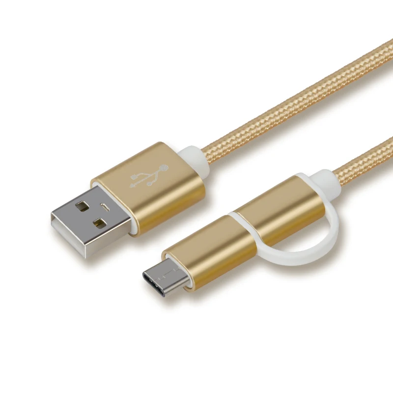 Кабель 2 в 1 usb type C Micro USB кабель для быстрой зарядки дата USB C Micro USB кабель для MacBook Xiaomi huawei Android C203