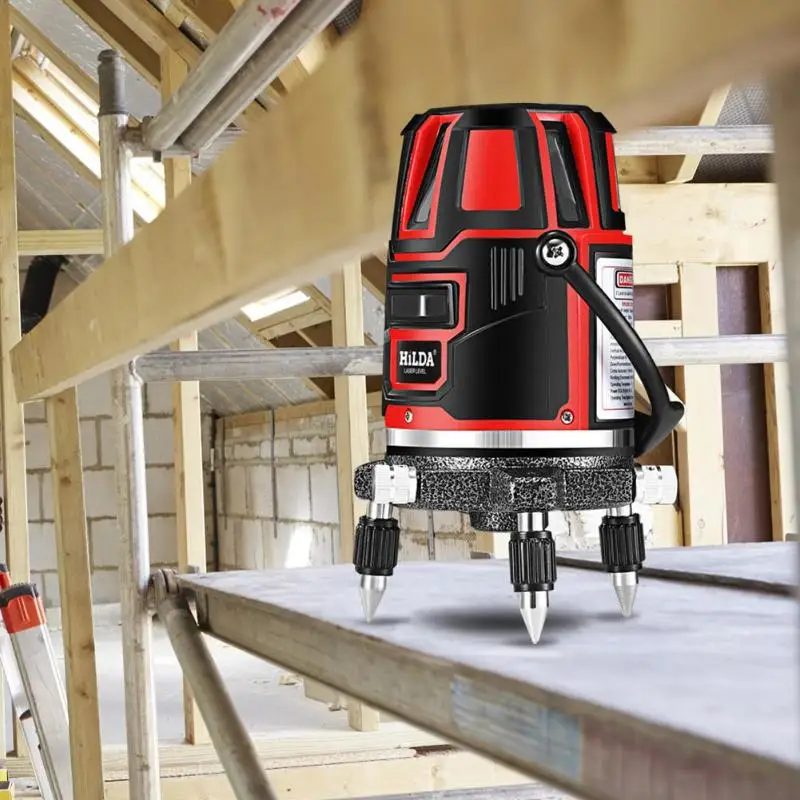 

12 Line 360 degree Red Beam Infrared Laser Level Line Meter Self-leveling Level Instrument Working Distance 30cm Construction