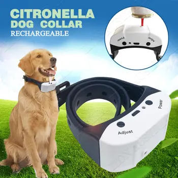 

Rechargeable Stop Barking Bark Deterrent Citronella Spray Anti Bark Dog Collar Anti Bell Pet Trainings Supplies