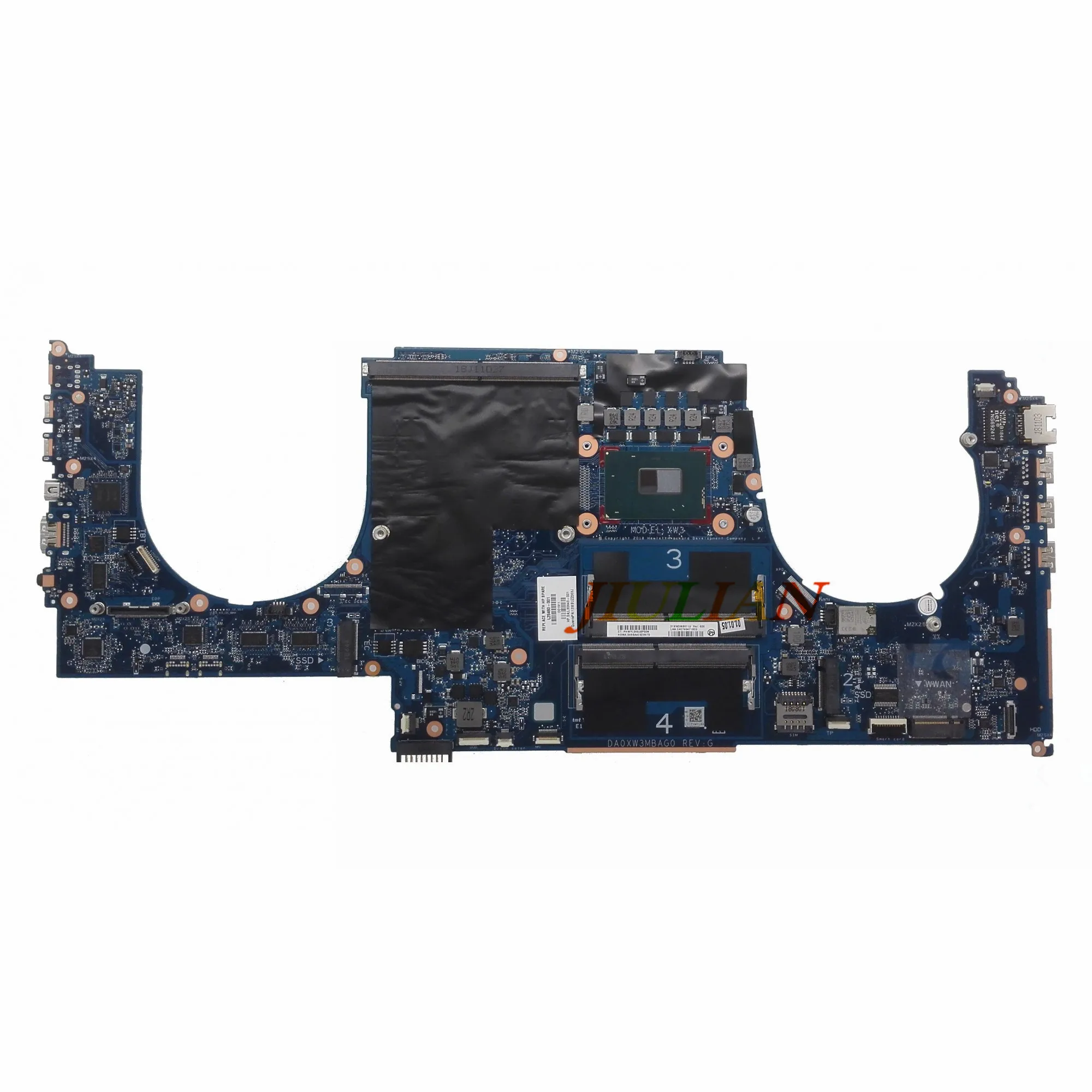 Материнская плата для ноутбука HP ZBOOK 17 G5 материнская DA0XW3MBAG0 REV: G i5