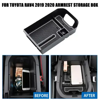 

Car Center Console Armrest Storage Box Organizer Tray For Toyota RAV4 2019 2020 Bin Glove Tray Holder Case Car Stowing Tidying