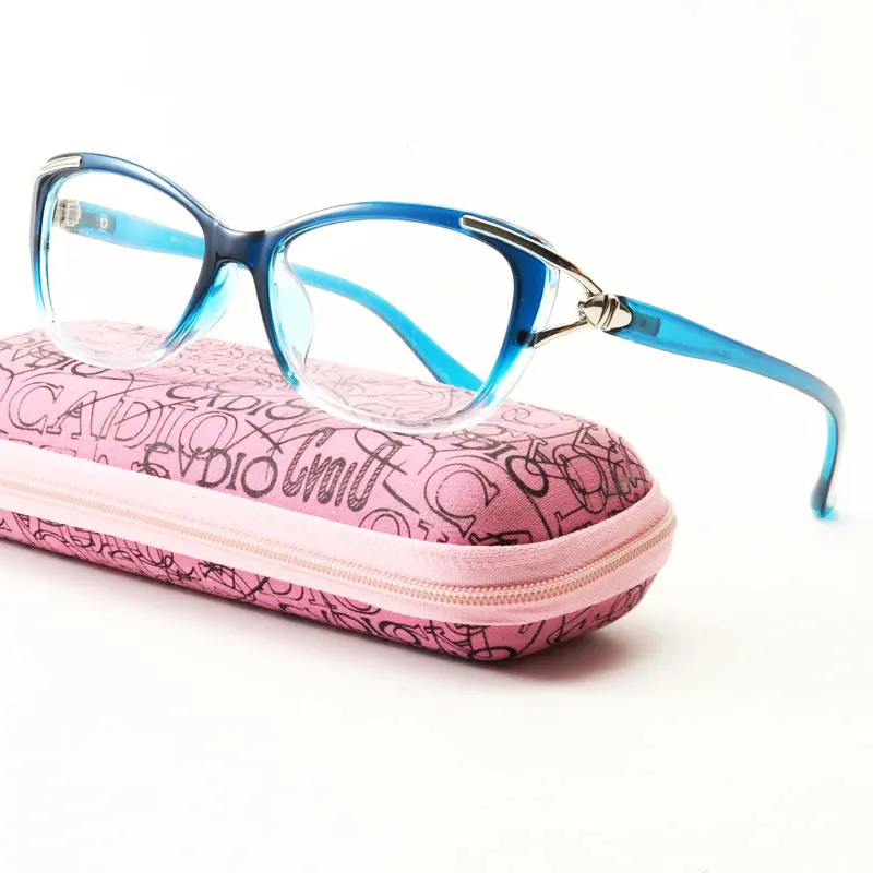 Фотохромные готовые очки для близорукости светочувствительные хамелеоны антибликовые меняющие цвет линзы очки по рецепту FML - Цвет оправы: blue-250