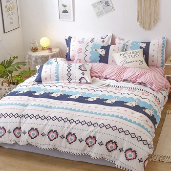 

Bohemian style Bed linen duvet cover bed sheets and pillowcases single queen king size bedding set for home