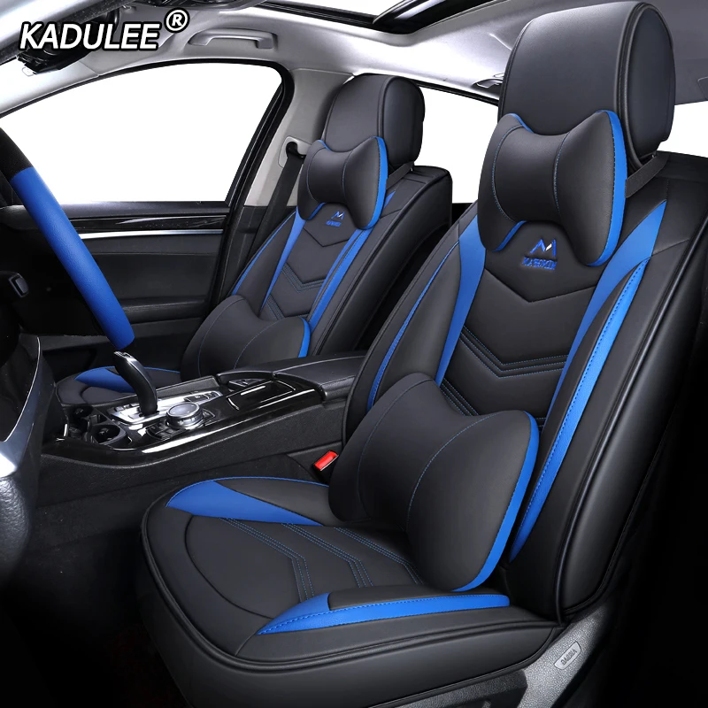 KADULEE Leather car seat covers for opel astra k h g j grandland x zafira a b meriva b zafira tourer Automobiles Seat Covers