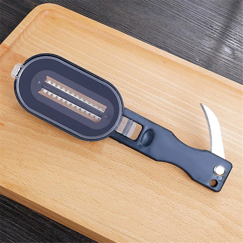 Multipurpose Home Kitchen Garden Cooking Tool Clean Convenient Scraping Scale Kill Fish with Knife Machine