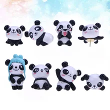 Punaises en plastique Panda, épingle à dessin dessin animé, jeu de broches pour cartes calendrier 8 pièces 